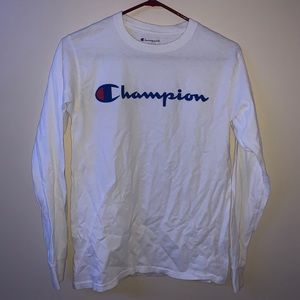 White champion long sleeves